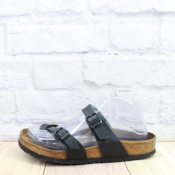 Birkenstock Shoes - Birkenstock Mayari Black Birko-Flor Slide Sandals Size EU 37 US  6-6.5